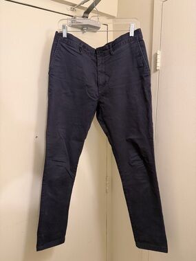 H&M Men's Navy Chino Pants - Classic Straight Fit